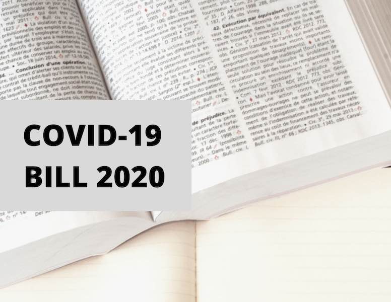 COVID-19 Bill 2020 – Protection Against Inability to Perform Contractual Obligations 