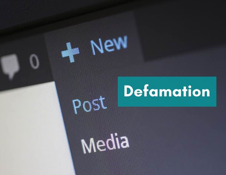 Defamation: Restraining False Publications Online